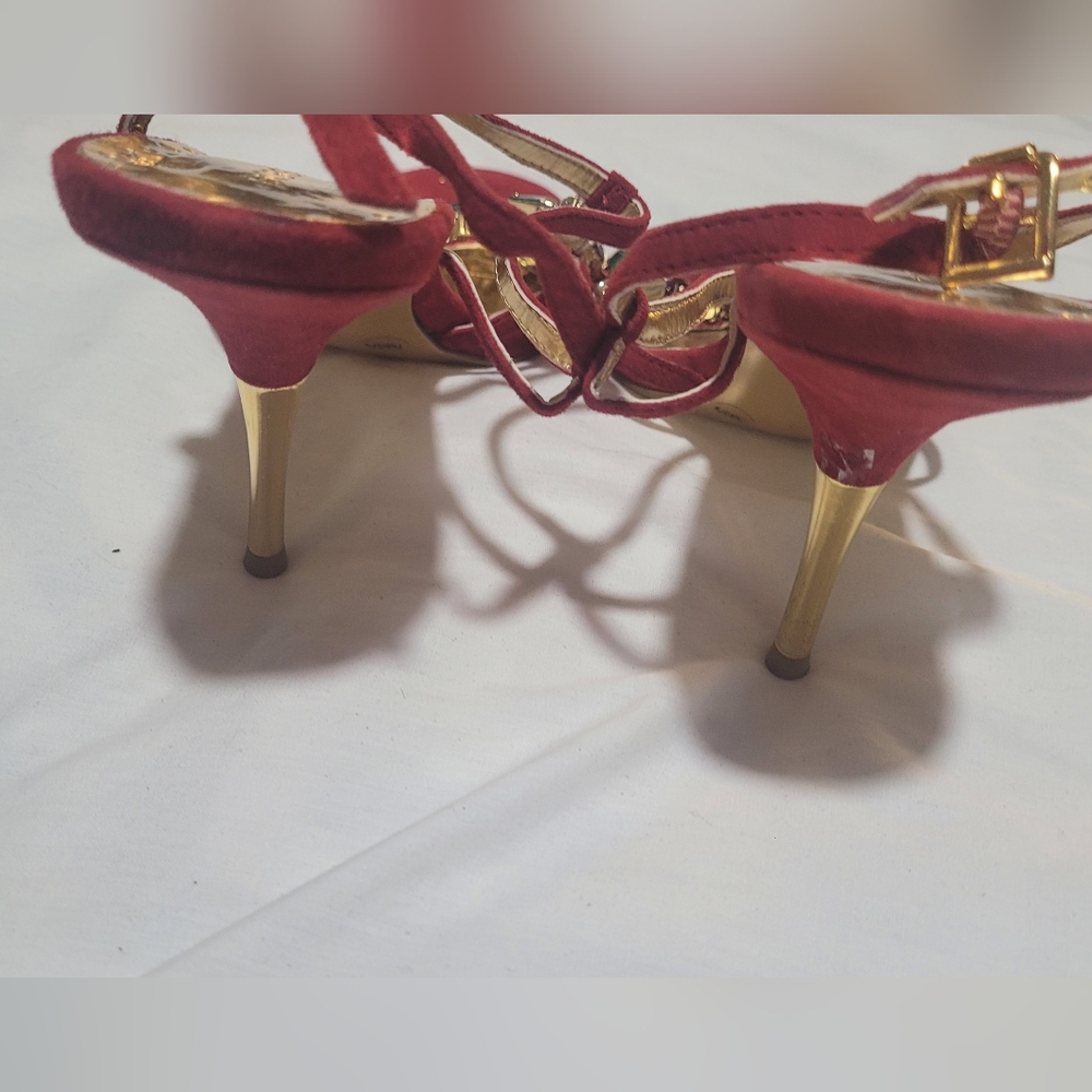 BCBGeneration Red Multi-Gem Heels - image 5